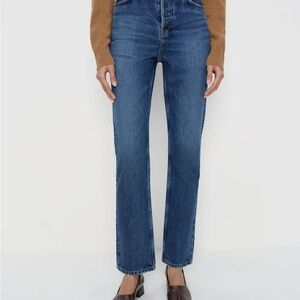 Reformation Cynthia High Rise Straight Jeans- Maggiore